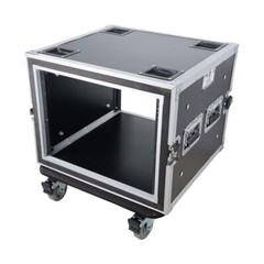 ProX T-8RSP 8U Space Shockproof Amp Rack Pro Audio ATA Flight Case 20″ Depth …