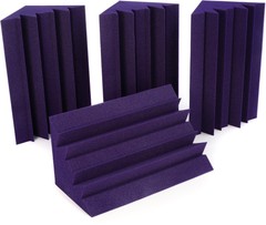 Auralex LENRD Studiofoam Bass Traps 4-pack – Purple