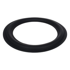Fielect 6.5 Inch Speaker Rubber Edge Surround Rings Replacement 6.5″, Black