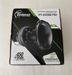 Timpano TPT-DH2000 PRO Titanium Driver 2” Aluminum Pro Horn 450W – Open Box