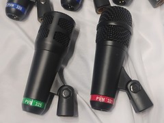PRISTINE Peavey PVM DMS-5 Drum Microphone Kit 5pc Set w Case & Cables Tested