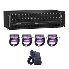 Behringer S32 Digital Stage Box Bundle w/ XLR Cables and Surge Protector