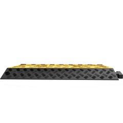 VEVOR 3 Channel Cable Protector Ramp Rubber Electrical Wire Cover Ramp Guard