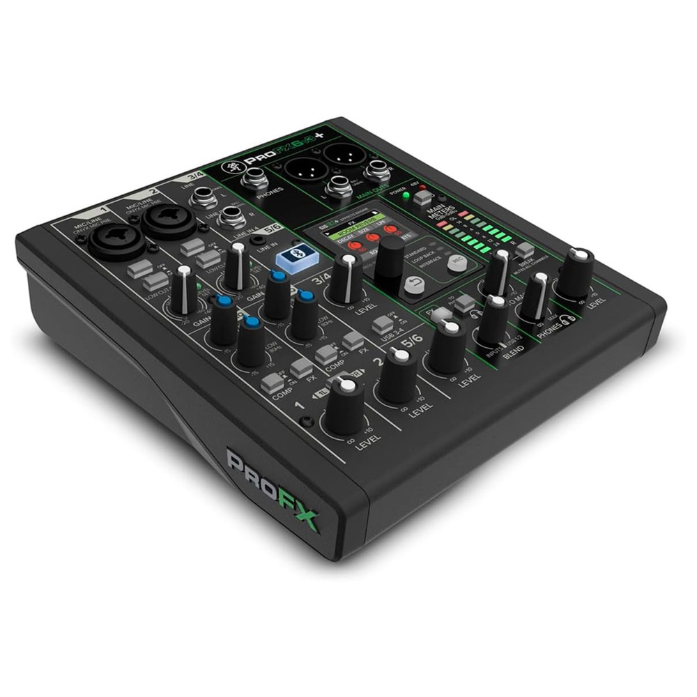 Mackie ProFX6v3+ 6-Channel Professional Analog Mixer with USB and Bluetooth