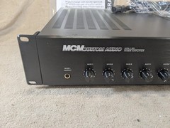 MCM Custom Audio MPA-120 6-Channel Mixer Amp 120W, 70V/100V/4-16 Ohm MIC/AUX/TEL