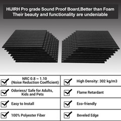 16 Pcs Pro Grade Soundproof Wall Panels,Acoustic Panels,Premium Sound Panels,…