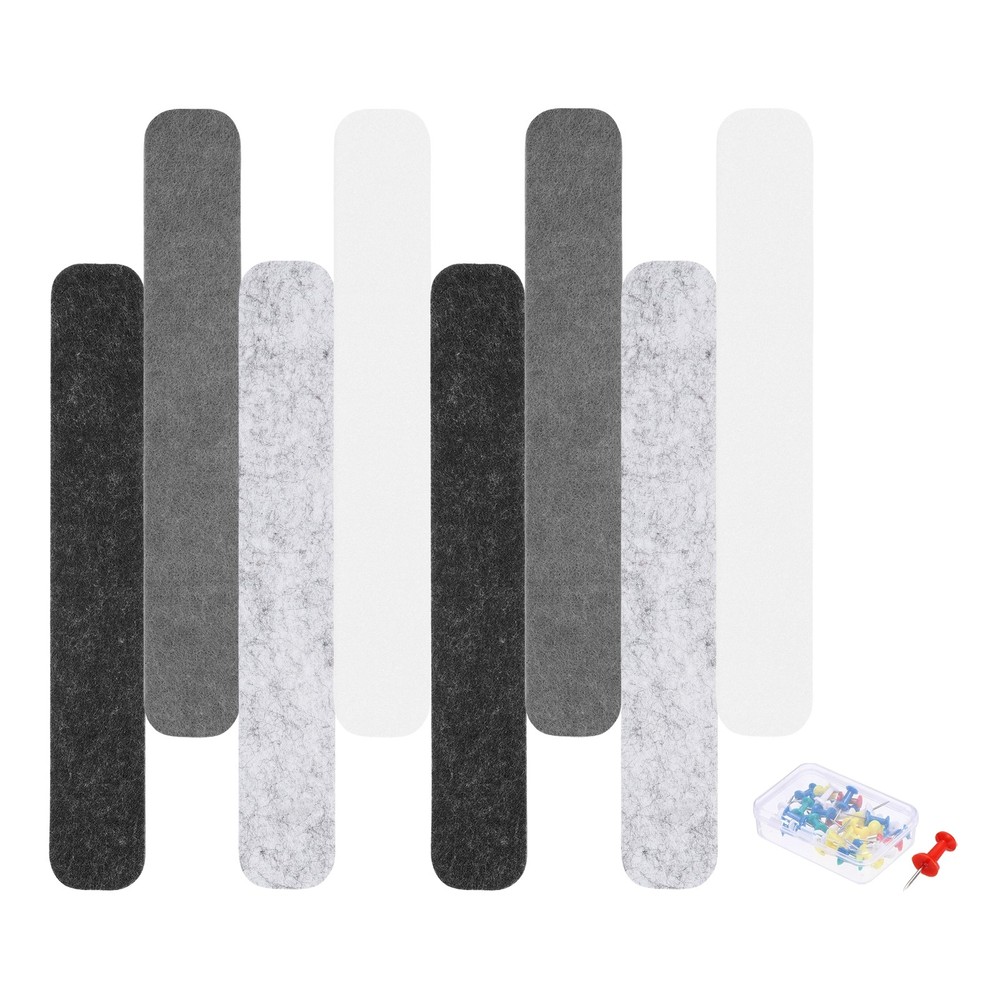 Acoustic Panels with 35 Push Pins (Black,Dark Gray,Light Gray,White)