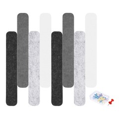 Acoustic Panels with 35 Push Pins (Black,Dark Gray,Light Gray,White)