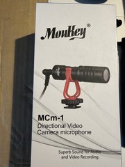 Moukey MCM-1 Microphone Video Top Mic for DSLR Cam, Nikon/ Canon EOS