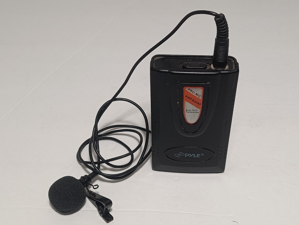 Pyle PRO.MIC VHF & UHF Body Pack Transmitter 193.0MHz w/ Lavalier Microphone