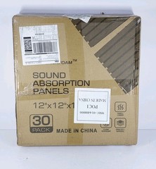 30 Pack 12″×12″×1″ Sound Absorption Panels, Light Blue