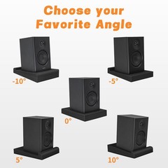 2 Pack Acoustic Foam Isolation Pads for 3-5″ Studio Monitors – Vibration Control