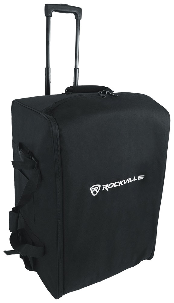 Rockville Rolling Travel Bag w/Wheels Fits Peavey PVxP12DSP Speaker