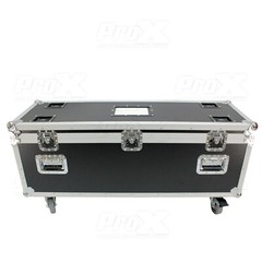 PROX ATA Road Case Utility DJ Trunk w/ Wheels & Foam Lined For Stands /More SALE