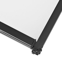 48″x 25″ White+Black DJ Foldable Facade Portable Event Booth Panels w/Carry Bag