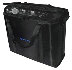 Rockville RRB45 4U Rack Bag with Double-Sided Access, 16″ Depth, 16″, Black