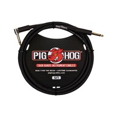2-Pack Pig Hog 6ft 1/4″ – 1/4″ Right Angle 8mm Instrument Cable