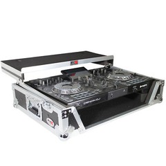 ProX XS-PRIME2 LT Flight Case for Denon Prime 2 DJ System Silver on Black