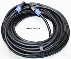 LASE 50 Ft SpeakOn Speaker Cable w/ NEUTRIK NL4FC 12ga 4 Conductor Pure Copper