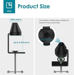 Table Mount Clamp for Mic Boom Arm Clamp for Microphone Arm Stand