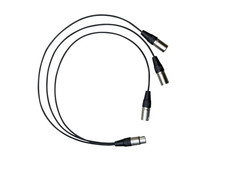 Premium 3 Way XLR Splitter Cable, Microphone Y Cable for Professional Audio Reco