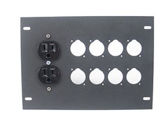 Elite Core Recessed Pocket Floor Box With 8 Punched D Holes and Duplex AC Outlet