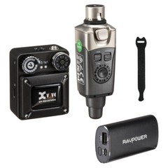 Xvive U4 In-Ear Monitor Wireless System w/ External Charger & 10-Pack Straps