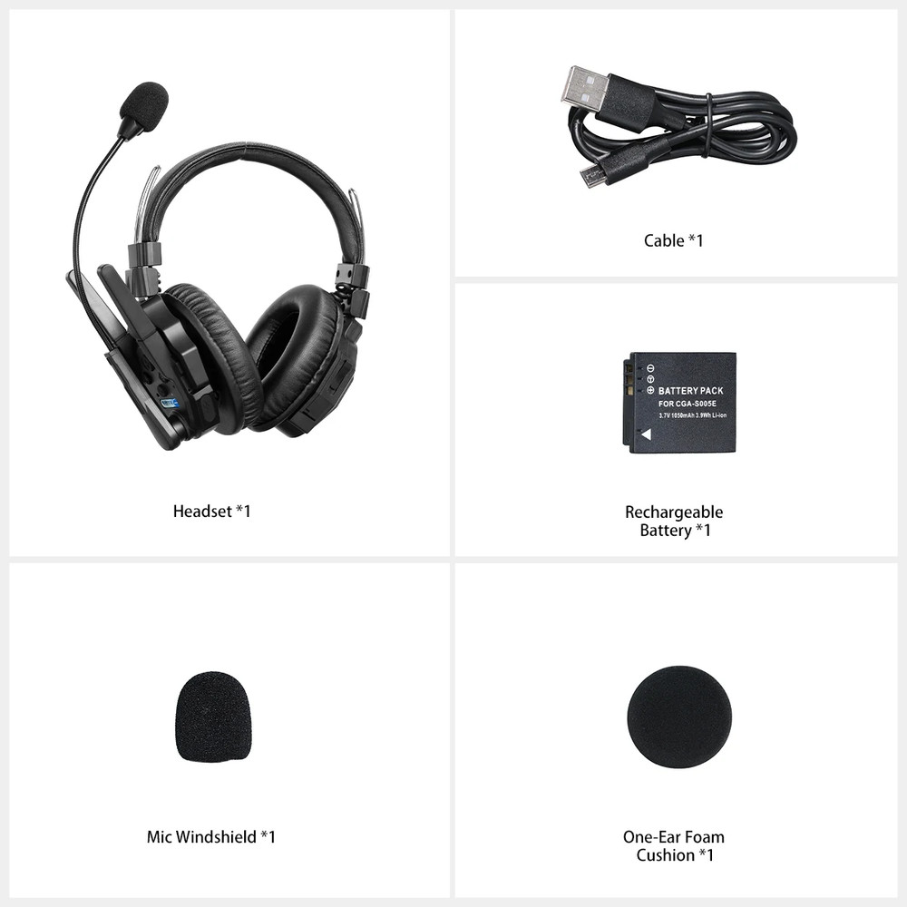 SYNCO XTalk XMax X2 X5 X9 2.4G Full-Duplex Wireless Intercom Headset System 500m