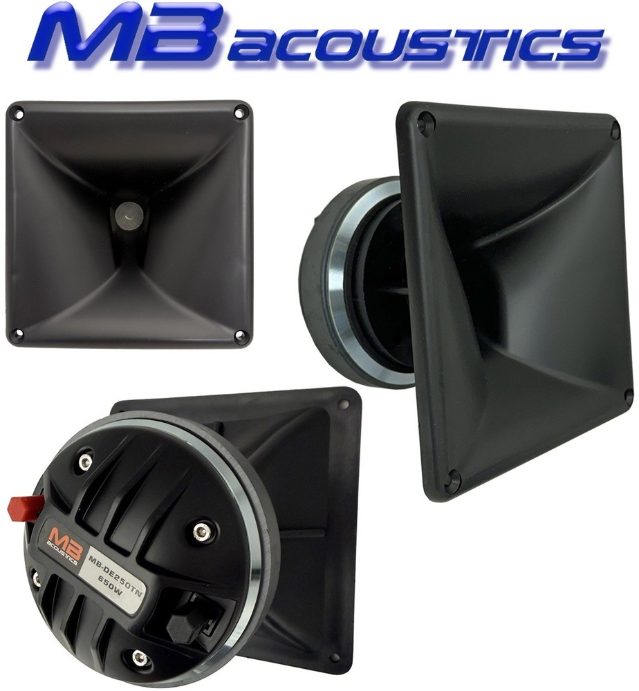 Titanium Compression Driver + 6″ ABS Horn, 1.75″ VC, 8Ω, 650W, MB Acoustics
