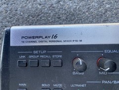 Behringer Powerplay P16-M 16-Channel Digital Personal Mixer CG01VFF Tested