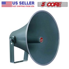 5 Core PA Speaker Paging Horn Throat 16 inch Outdoor Siren All Weather Use