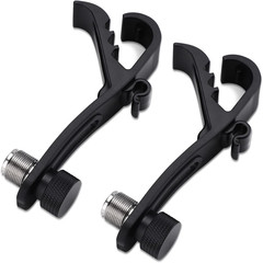 2PCS Drum Microphone Clip, Adjustable Mic Mount Clamp Holder Mic Securing Clip,