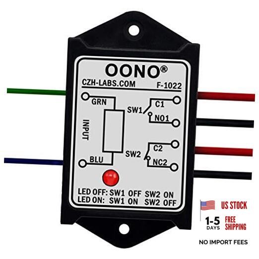 DPST 1NO 1NC 8Amp Power Relay Module Control Voltage AC/DC 12V