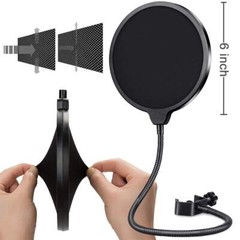 GLEAM Microphone Isolation Shield with Adjustable 2.5ft to 5.8ft Stand
