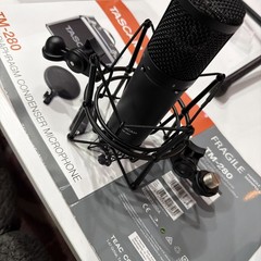 Tascam TM-280 Large-Diaphragm Condenser Microphone With Shock mount. Free Ship