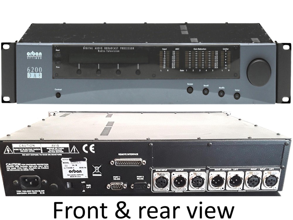 Orban Optimod 6200 DAB – Digital Audio Processor