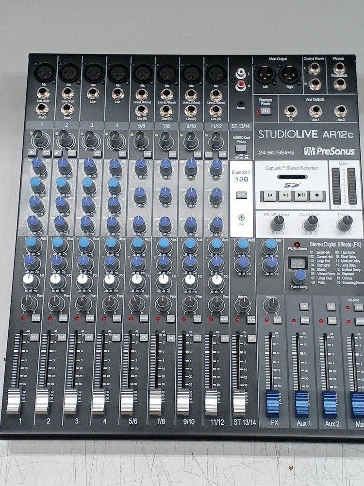 PRESONUS StudioLive AR12c 14-ch Hybrid Recording Mixer Interface Tested TB01 8.0