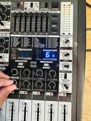 Behringer Europower PMP6000 20-Channel 1600W Powered Mixer Power On Semi Tested