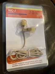 J K MIC-J 050 Lavalier Lapel Microphone Clip Mic Compatible with Sennheiser W…