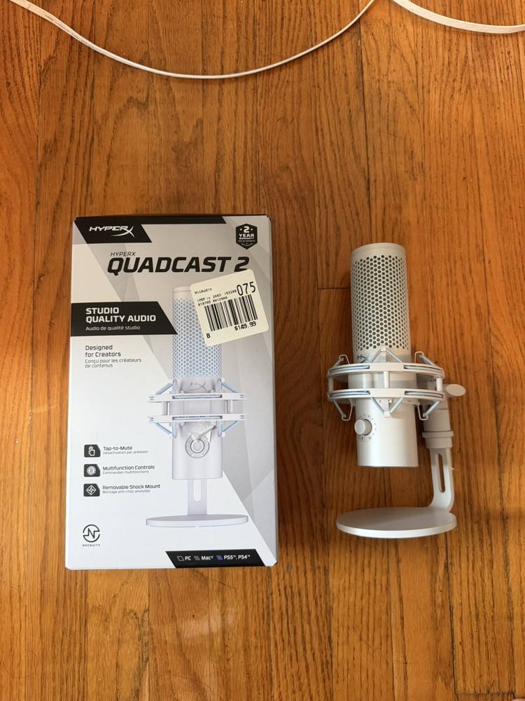 New HyperX Quadcast 2 100Hz – 20kHz USB Microphone QDC002