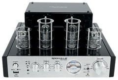 Rockville BluTube Tube Amplifier/Home Theater Bluetooth Receiver+(4) 4″ Speakers