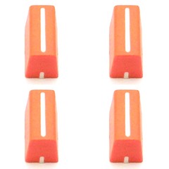 4pcs Fader Knob Cap For Pioneer DDJ-SX SZ Rane 61 62 64 68 Denon Numark (Orange)