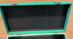 Vintage 1960’s Platter-pak LP Carrying Storage Case #1252 Dance Green