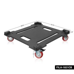 MODE Audio Caster Board with Brake Locks FILA-18S/21S Subwoofers (FILA-1821CB)