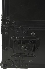 Odyssey FRGS802BL Black 10U Top Slanted 2U Vertical Combo Rack with Gliding Plat