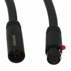 Mini-XLR 5pin TA5M Male to TA5F Female cable L4E6S for Audio Balanced Microphone