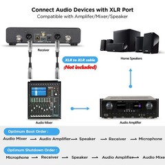 Wireless Microphone System Rechargeable,Professional Adults Singing Karaoke Wire