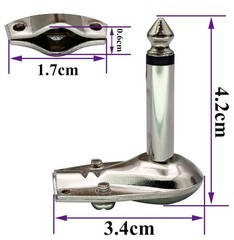 20x Lot Pancake 1/4″ Inch 6.3mm Right Angle 90 Degree Audio Mono Male Jack Plugs