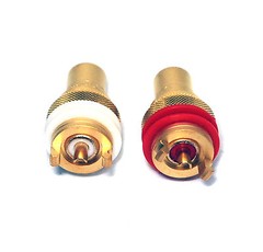 1pair RCA Jack Audio Female Gold Plated Connector CMC 805-2.5FG SUPER Cu USA