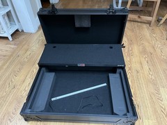 ProX XS-DDJFLX10WLTBL Pioneer DDJ-FLX10 Black Case w/Shelf 1U Rack Wheels LED